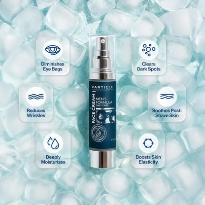 Particle 6-in-1 Face Cream for Men, Men’s Daily Hydrating Moisturizer with Vitamin C, Jojoba Oil, Vitamin E & Hyaluronic Acid, Skin Care Routine, Healthy Skin Support, Pack of 1