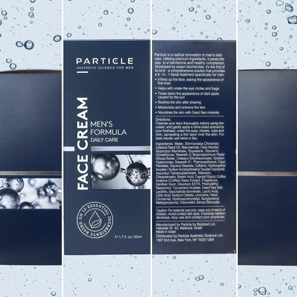 Particle 6-in-1 Face Cream for Men, Men’s Daily Hydrating Moisturizer with Vitamin C, Jojoba Oil, Vitamin E & Hyaluronic Acid, Skin Care Routine, Healthy Skin Support, Pack of 1